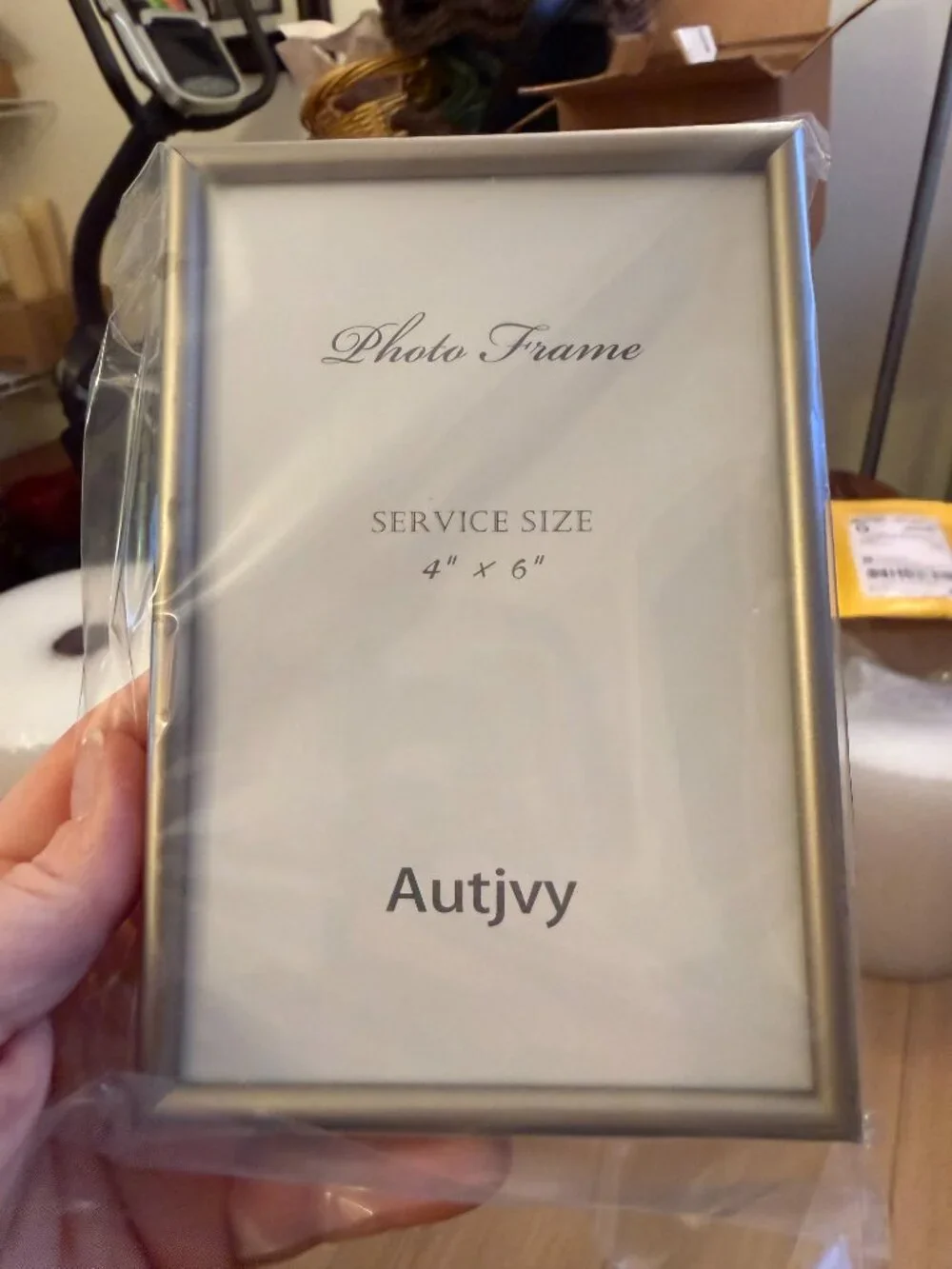 Picture Frames, Metal & Glass Photo Frames, Champagne Silver, 4